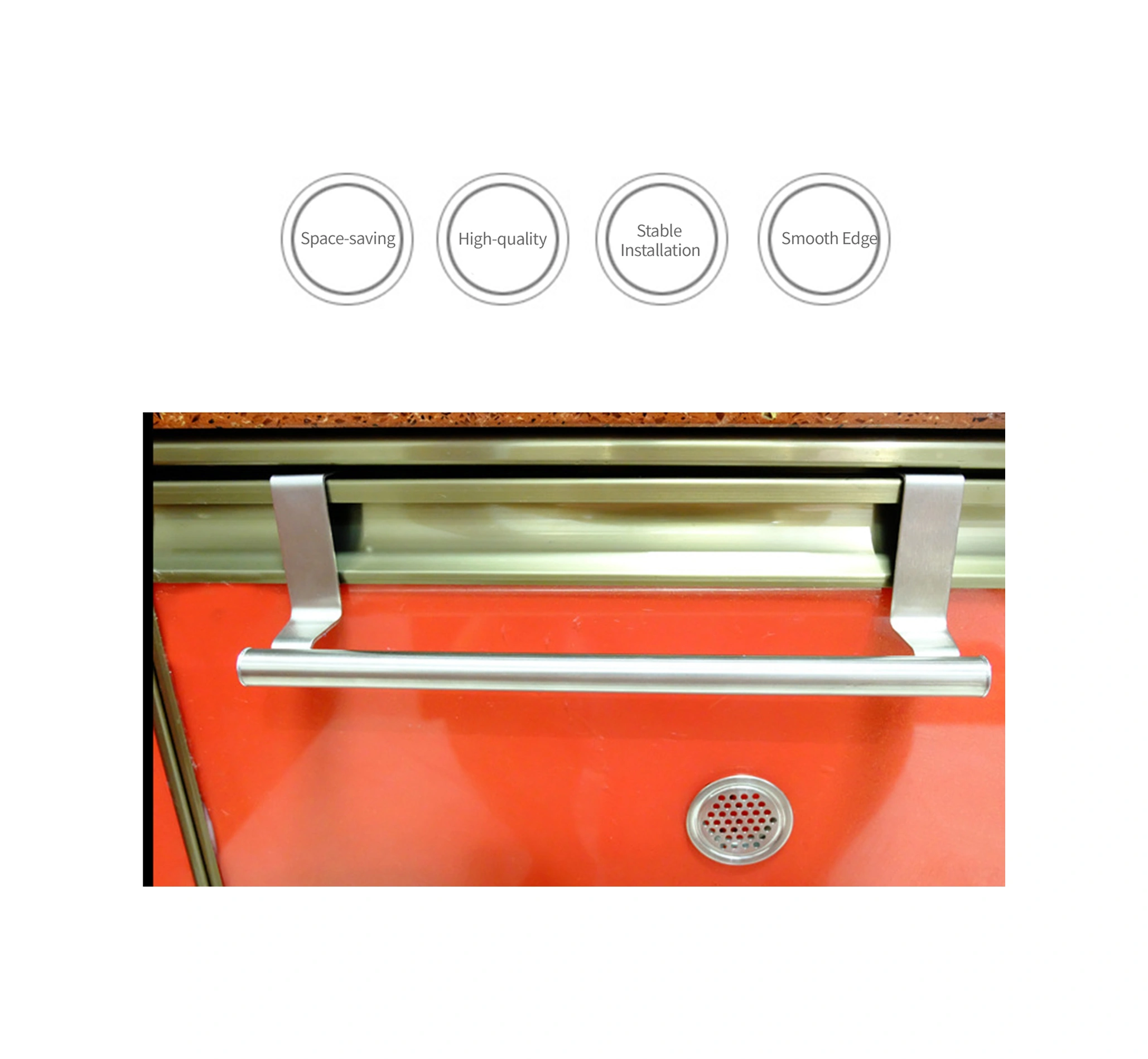 Moveevo 23.5cm Paslanmaz Çelik Dolap Kapısı Askılı Tek Çubuk Havlu Rafı - Uzunluk 23.5cm, 4.5kg Yük Taşıma, Ev/banyo/mutfak Kullanıma Uygun Gümüş Moveevo 23.5cm Paslanmaz Çelik Dolap Kapısı Askılı Tek Çubuk Havlu Rafı - Uzunluk 23.5cm, 4.5kg Yük Taşıma, Ev/banyo/mutfak Kullanıma Uygun Gümüş