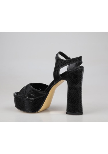 Feles 053-350 Siyah Kadın Topuklu Ayakkabı Siyah