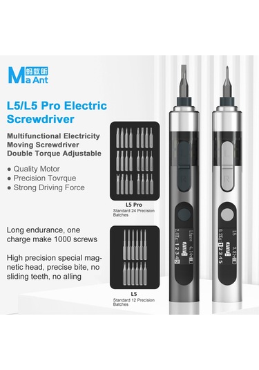 Springsun Dl-1 El Elektrikli Tornavida Seti, Cep Telefonu Tamiri İçin 24 Uçlu, Taşınabilir, Hız Ve Tork Ayarlı Tamir Aracı