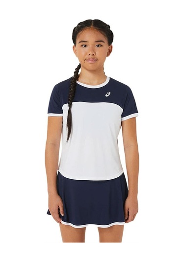 Asics Çocuk T-shirt Gırls Tennıs Ss Top 2044a039-102 Beyaz