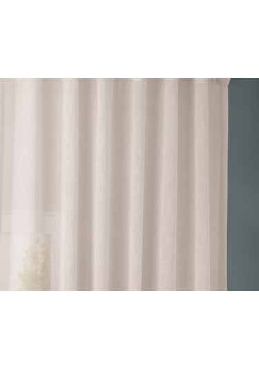 Evdepo Home Kullanıma Hazır Keten Tül Perde (541075355)