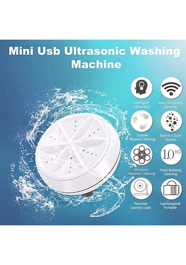 Mini Portatif Çamaşır Makinesi Çok Renkli