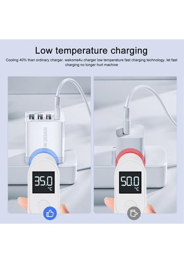 Wk Wp-u125 Youpin Serisi 18w Qc3.0 4 Usb Portları Hızlı Seyahat Şarj Cihazı, Cn Fiş / Abd Fiş Diğer