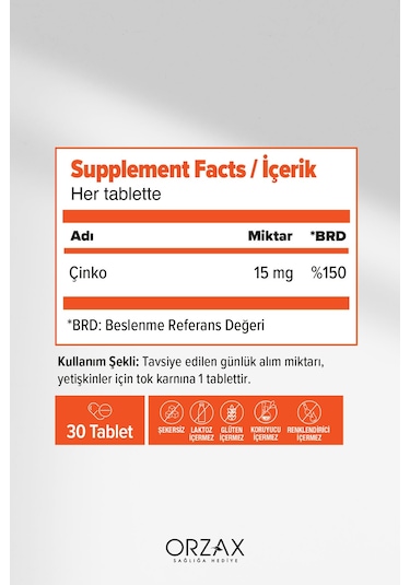 Ocean Picozinc Çinko Pikolinat 30 Tablet