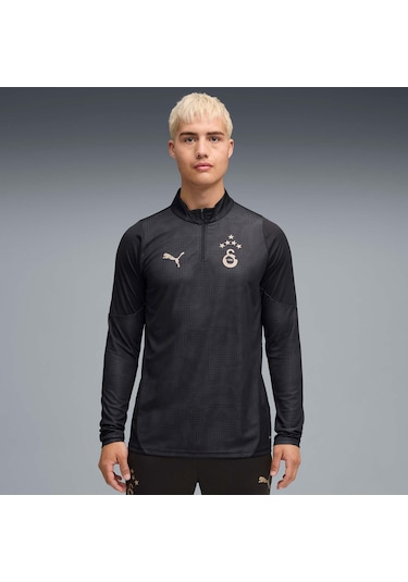 Puma Galatasaray Erkek Antrenman Fermuarlı Üst 782887 10 SIYAH