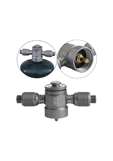 Suntek 3 Çıkışlı Kamp Izgara Adaptörü Sırt Çantasıyla Gri