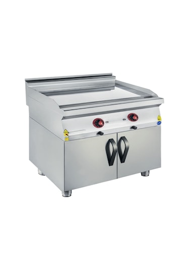 Karacasan Endüstriyel 900 Seri 80 Cm Dolaplı Lpg Tüplü Düz Pleyt Izgara