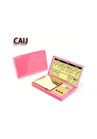 Fastbuy Pembe Altın Titanyum Kaplama Dream011 Dijital Terazi 200g 0.01g Cep Terazisi Gradyan Renkli Lcd Ekran 6 Birim Takı T Pembe