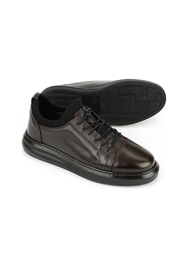 Ziya Erkek Hakiki Deri Sneaker 161423z79 Kahve 161423z79 300 40