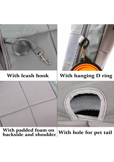 Moveevo Evcil Hayvan Sırt - Kedi/köpek Taşıma, Küçük/orta Boy, Elleri Serbest Yürüyüş & Seyahat