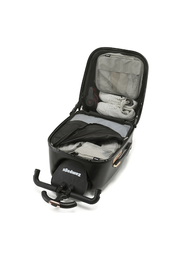 Renkli Desenli Binilebilir Çocuk Valizi Kabin Boy, Düşme Engelleyici Çok Renkli