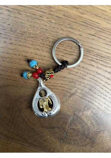 Feng Shui Buda Figürlü Metal Anahtarlık