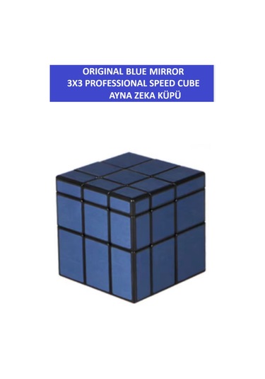 Qy Mırror 3x3 Blue Ayna Küp -zeka Küpü - Profesyonel Speed Cube Blue Mirror - Sabır Küpü -