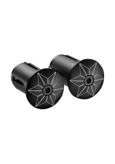 Supacaz Gidon Elcik Tapası, Bp-05 Star Plugz Anodized - Black Çok Renkli