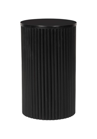 Mariposa Bohem Ahşap Yan Sehpa Siyah