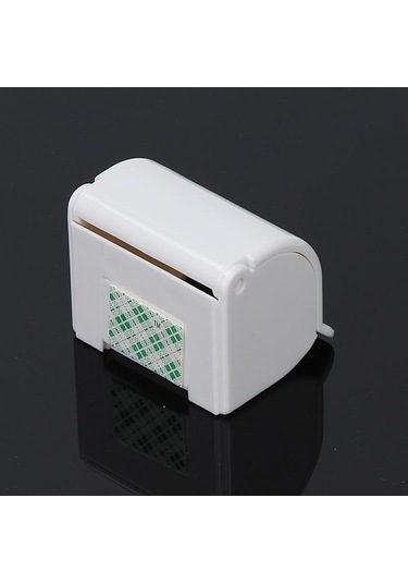 Beyaz Viskon Manuel Tıraş Makinesi Askılı Depolama Rafı Kılıfla Beyaz