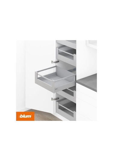 Blum Tandembox Antaro Yüksek  Bordürlü (D) İç Çekmece 45 Cm Gri
