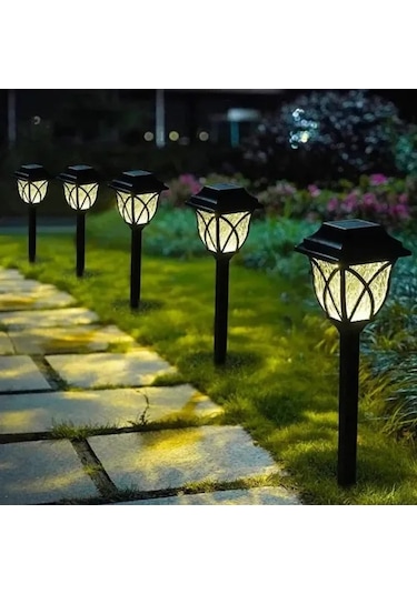 6 Lı Solar Bahçe Aydınlatması Gün Işığı