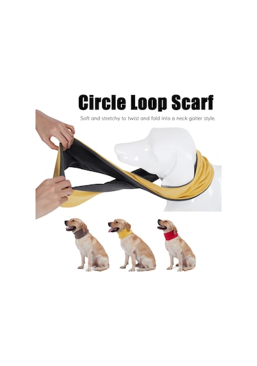 Xindoker Köpekler İçin Çift Taraflı Şık Ve Sıcak Tutan Kahverengi Boyun Atkısı - S Boy