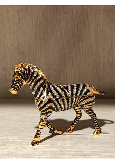 Swarovski Taşlı Zebra Mücevherlik / Dekoratif Biblo
