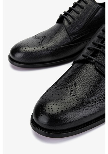 Valmenti Erkek Hakiki Deri Siyah Klasik Ayakkabı 183 Val-22056 K Erk Ayk Y25 Sıyah Siyah