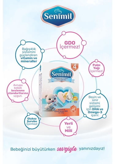 Senımıl 4 Çocuk Devam Sütü 800 G 10 Adet