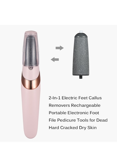 Moveevo 2'si 1 Arada Elektrikli Ayak Parlatıcı Nasır Temizleyiciler Şarj Edilebilir Taşınabilir Elektronik Ayak Törpüsü Pedikür