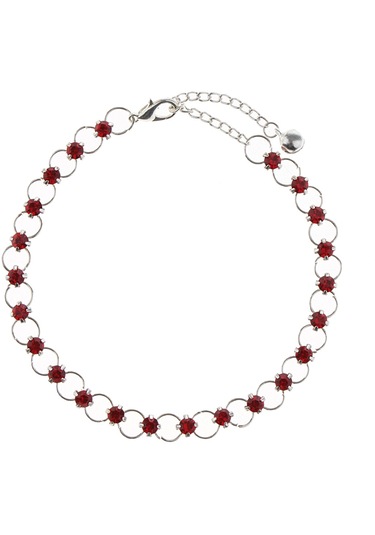 Dolıty 26.5cm Moda Çok Renkli Bohem Gümüş Kaplama Kırmızı Kırmızı