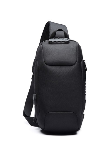 Ozuko Kamp Yürüyüş Açık Hava Erkek Omuz Çantası - Siyah