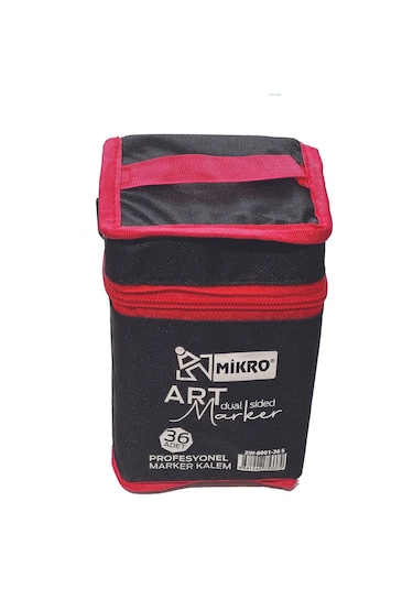 Mikro Çift Uçlu Fosforlu Kalem Art Marker 36 Renk Çok Renkli