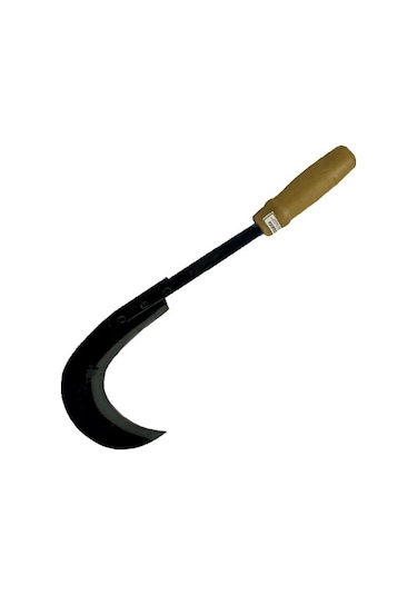 Sürmene Kırmızı Plastik Saplı Orak 43 Cm - Buğday Hasadı