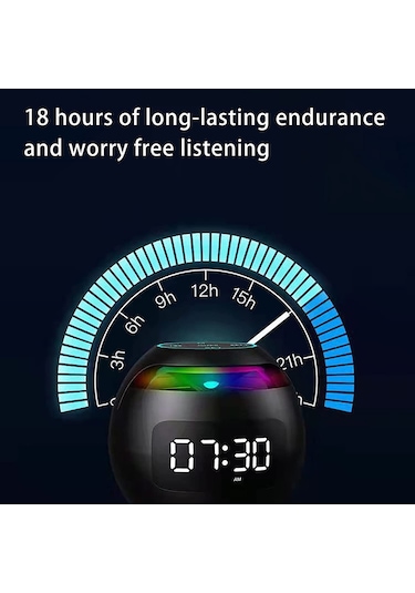 Butu G-90S Çalar Saat FM Radyo Akıllı Subwoofer Taşınabilir Kablosuz Bluetooth Hoparlör