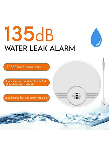 W100 Su Kaçak Dedektörü 130db Sensör Alarmı Çift Modlu Su Kaçağı Tespit Cihazı