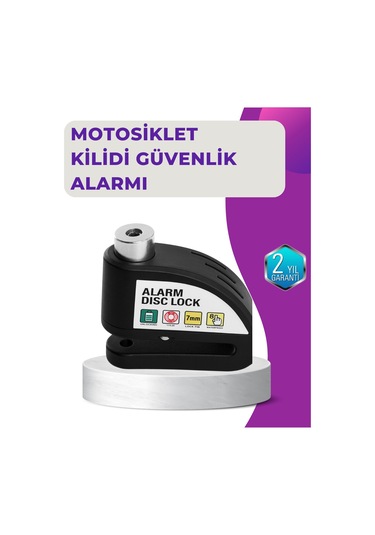 Gld-spt- 110 Db Alarm Disk Kilidi Motosiklet Scooter Bisiklet Güvenlik