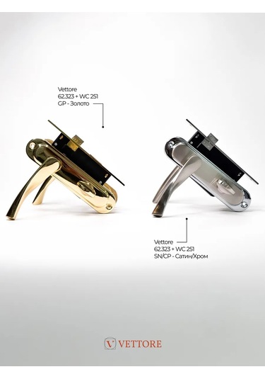 Vettore Altın Kaplamalı Plakada Kapı Kolu 142943423