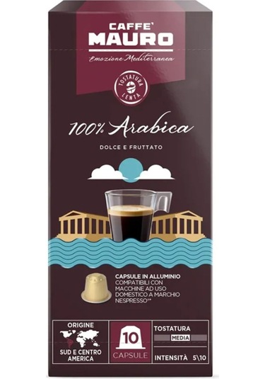 Caffe Mauro 100% Arabica Nespresso Kapsül Kahve 10 Kapsul Kapsül Kahve