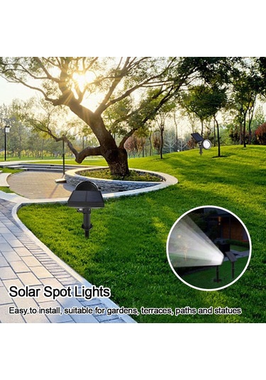 Güneş Enerjili Dış Mekan Spot Işığı Beyaz Beyaz