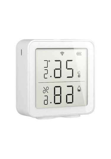 Funtree Wi-fi Sıcaklık Nem Sensörü - Tuya Uyumlu, Mobil Kontrol, Beyaz