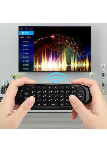Mufunye 2.4g Kablosuz Klavye Fare Birleşik Kumanda, 6-aksiyel Sensörlü 360 Hareket Algılama, Android/windows Uyumlu Pc, Akıllı Tv, Set-top Box