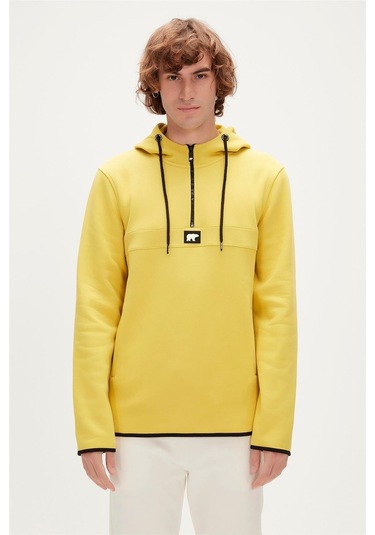 Bad Bear 19.02.27.027-c119 Defence Half-zip Erkek Sweatshirt Sarı