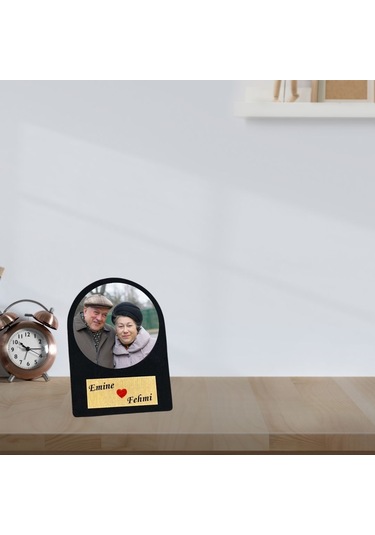 Emeklilere Özel Fotoğraflı Ahşap Masa Üstü Çerçeve