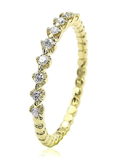 0,13 Karat Pırlanta Yarımtur Yüzük 14 Ayar (522668366)