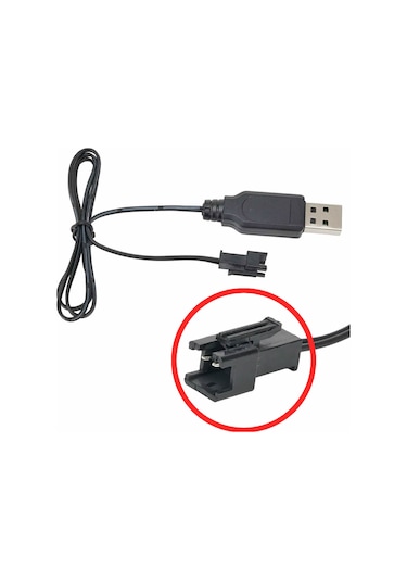 3.7v / 3.6v Lityum Pil Usb Şarj Kablosu Jst Sm-2p Soket Lipo Batarya Rc Quadcopter Drone Helikopter