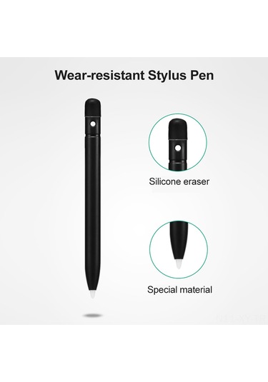 Shineyee 8.5 İnç Lcd Çizim Tahtası - Göz Koruyucu Renkli Ekran, Bölgesel Silme Ve Tek Tuşlu Temizleme Fonksiyonu, Siyah