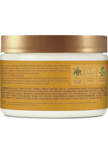 Shea Moisture Raw Shea Butter Nemlendirici Durulanmayan Saç Kremi 340ml