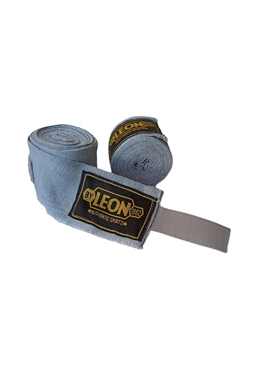 Leon Elastik Boks, Kick Boks Ve Muay Thai Bandajı 3,5 Metre Gri