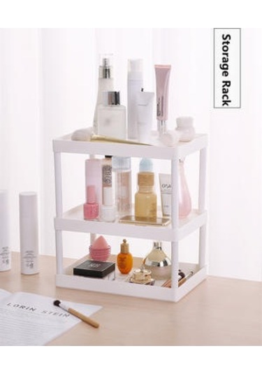 Kabine Masaüstü Rafları Çok Katmanlı Masaüstü Depolama Raf Mutfak Organizatör Banyo Tezgah Kozmetik Depolama Raf Depolama Tutucular Ve Amp Raflar 4