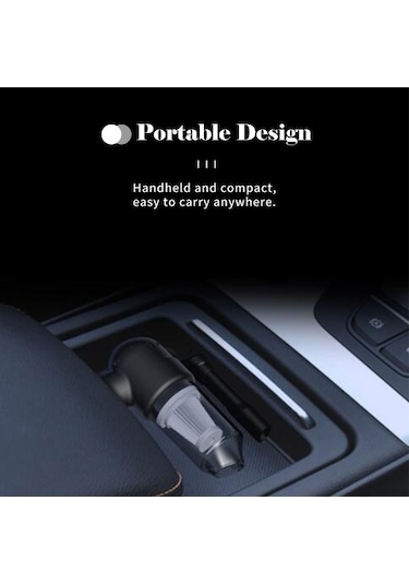 Novahub Powerful 9kpa, Portable Cordless Vacuum - 2 Attachments Güçlü 9kpa Emişli, Taşınabilir Ve Şarjlı El Süpürgesi - 2 Nozullu