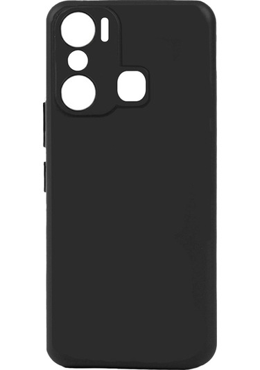 Forzacase Infinix Hot 20i Uyumlu Maxim Serisi Mat Silikon Kılıf Siyah