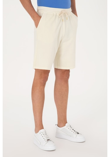 U.s. Polo Assn. Erkek Krem Şort Örme 50298037-vr071 Krem